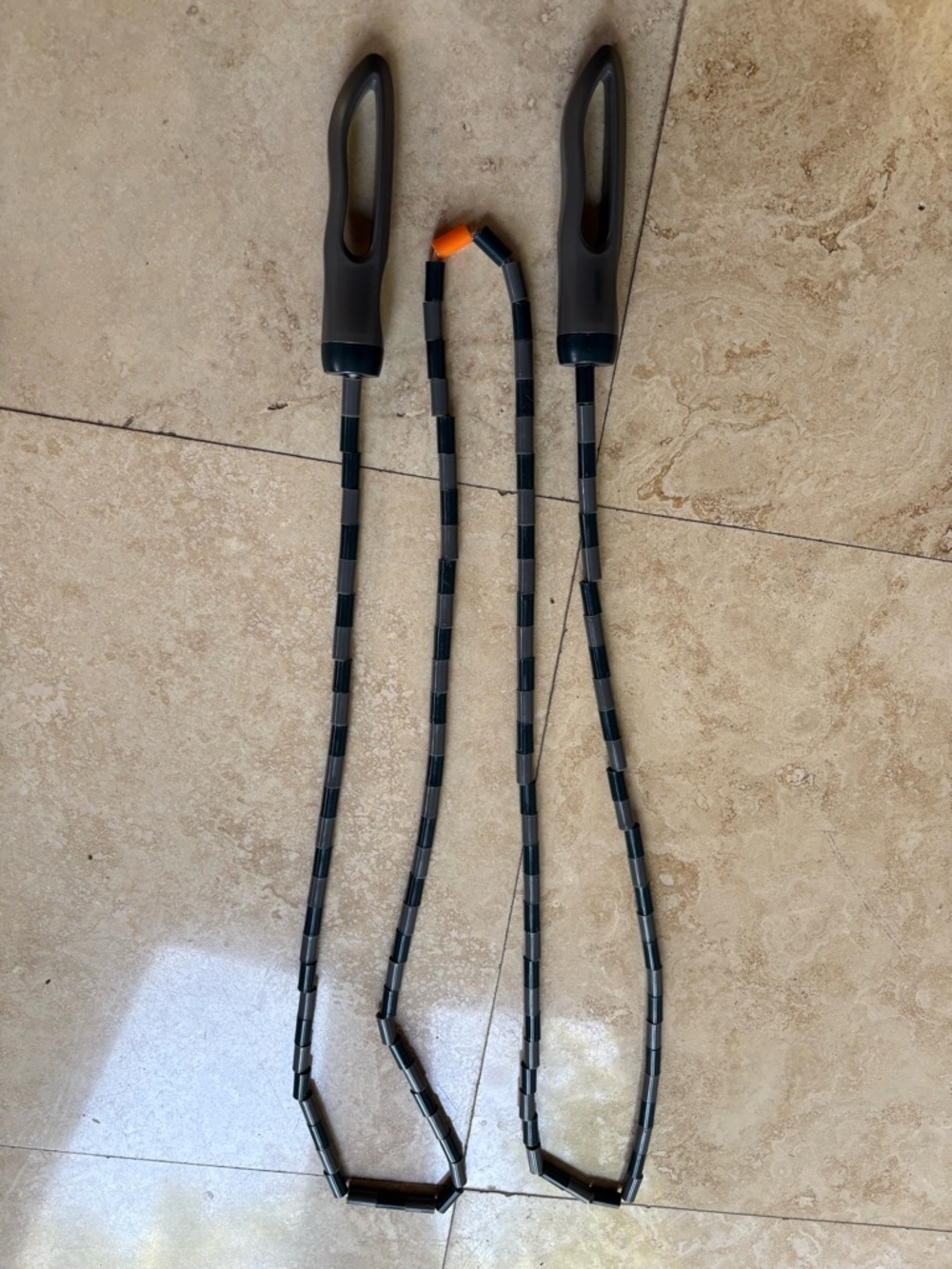 Black Cable Management Sleeves with Orange Connector